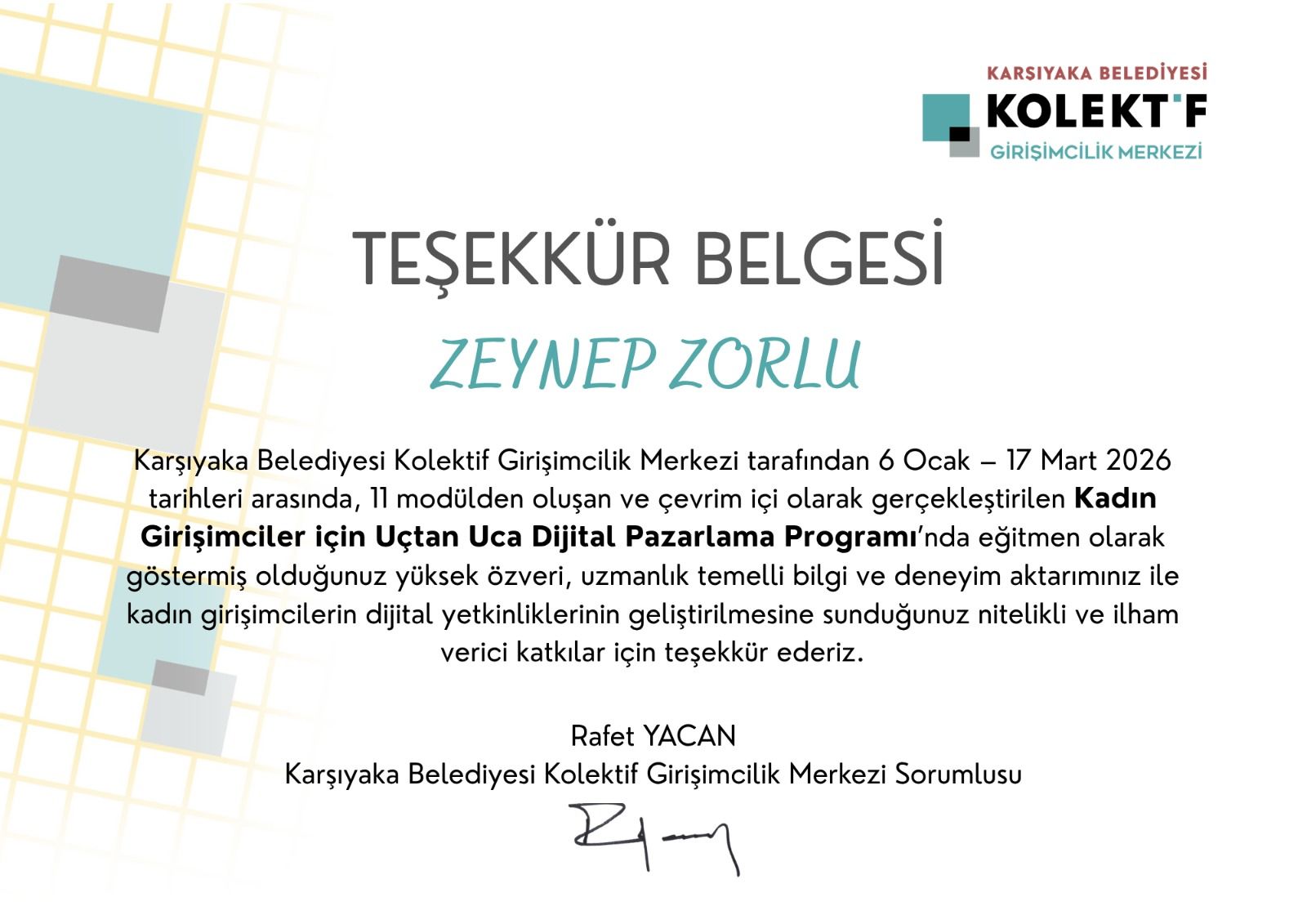 Kadın girişimciler için dijital pazarlama eğitmenlik